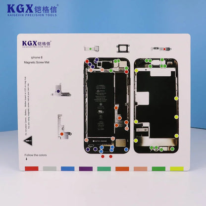 KGX Screw Storage Magnetic Pad Screw Memory Mat For iP X-15 ProMax Storage Screw Memory Positioning Maintenance Work Pad