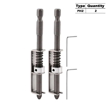 iLMH Spring-loaded Screw Holder Bit, Anti-Drop Screw Fixing Bit Power Tool Accessories, Drill Bit Holder for PH2 T20 T25 Screw