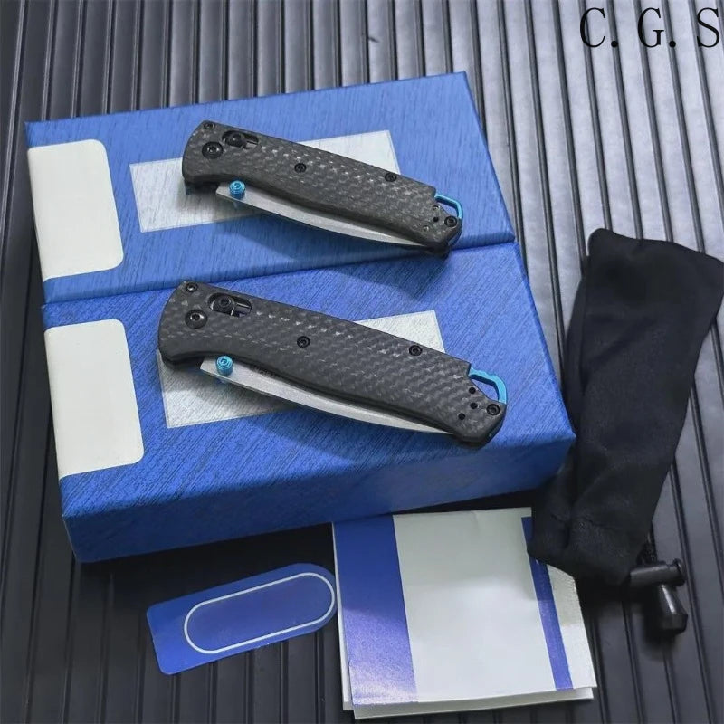 AXIS LOCK BM 533-3/535-3 Carbon Fiber Handle Outdoor Camping Multi-function EDC Pocket Folding Knife Men's Gift