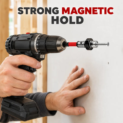 1/3/5pcs Magnetic Screwdriver Bit Setter, PH2 Positioning Bits, 1/4" Hex Shank for Drywall Plasterboard Screw Installation Tools