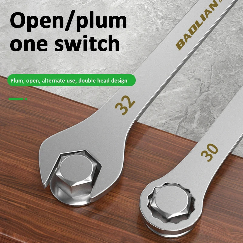 Ultra-Thin Ratchet Wrench 5-32mm Dual-End