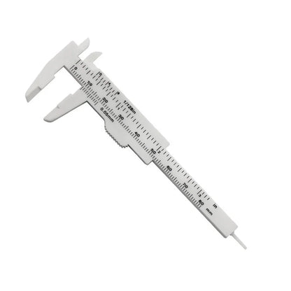 Plastic Portable Mini Sliding Vernier Caliper 0-80mm Double Scale Gauge Student Ruler Measure Tools Small Object Creative Gift
