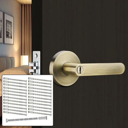 25 Pcs/Set Door Handle Screws - Through Fixing Bolts for Door Handle Roses, Knobs & Door Lock Metal Hardware