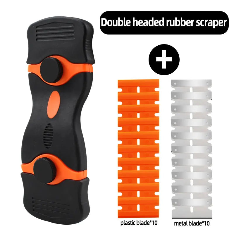 Razor Scraper Car Window Blade Knife Cleaner Ceramic Glass Sticker UV Glue Cleaner Remover Automotive Film Ceramic Tool Suit