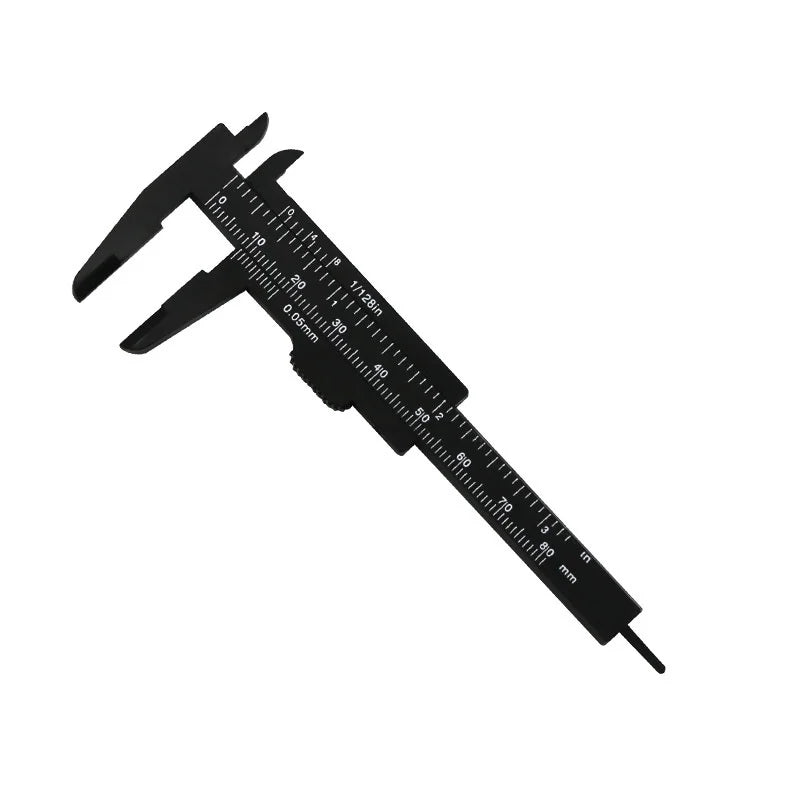 Plastic Portable Mini Sliding Vernier Caliper 0-80mm Double Scale Gauge Student Ruler Measure Tools Small Object Creative Gift