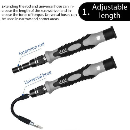 Precision Screwdriver Set 115 in 1 Electronic Repair Hand Tools Micro Magnetic Drill Bits for iPhone PC Mac DIY Game Console