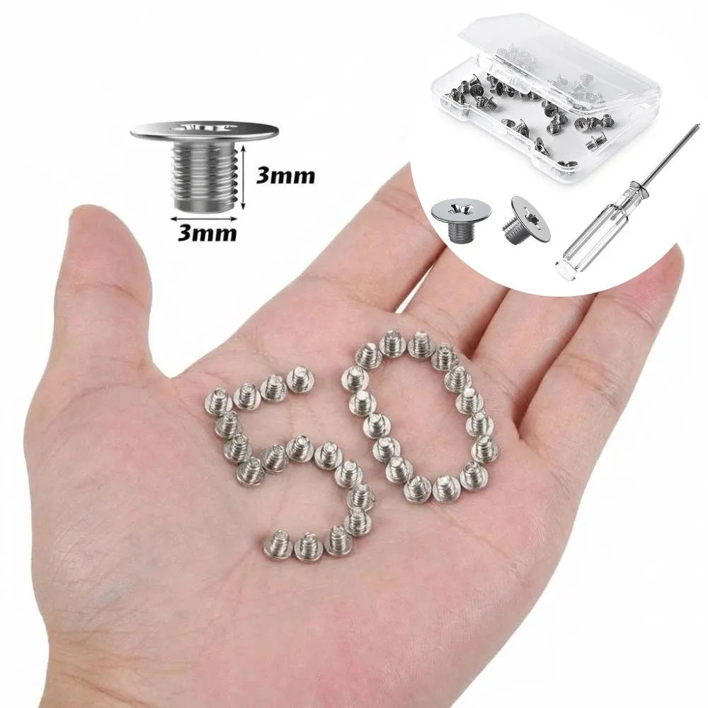 50PCS Flat-head Phillips M.2 SSD Mounting Screws Carbon Steel Universal Screwdriver Screw Set Boxed