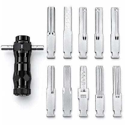 10 in 1 Dimple Lock Opener Set Stainless Steel Quick Unlock Pick Tool Professional Locksmith Hardware Repair Kit