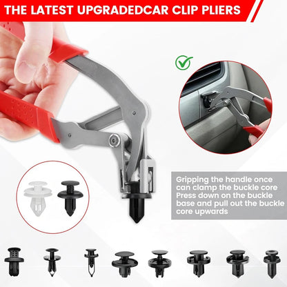 Car Clip Pliers Panel Clip Removal Tool Professional Auto Clip Removal Pliers for Automotive Plastic Fasteners Push Door Trim
