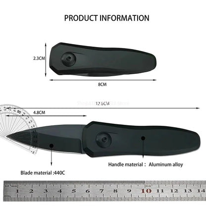 KS Launch 4 7500 Camping Mini Pocket Folding Knife Aluminum Alloy Handle Adventure Pratical EDC Outdoor Multifunctional Knives