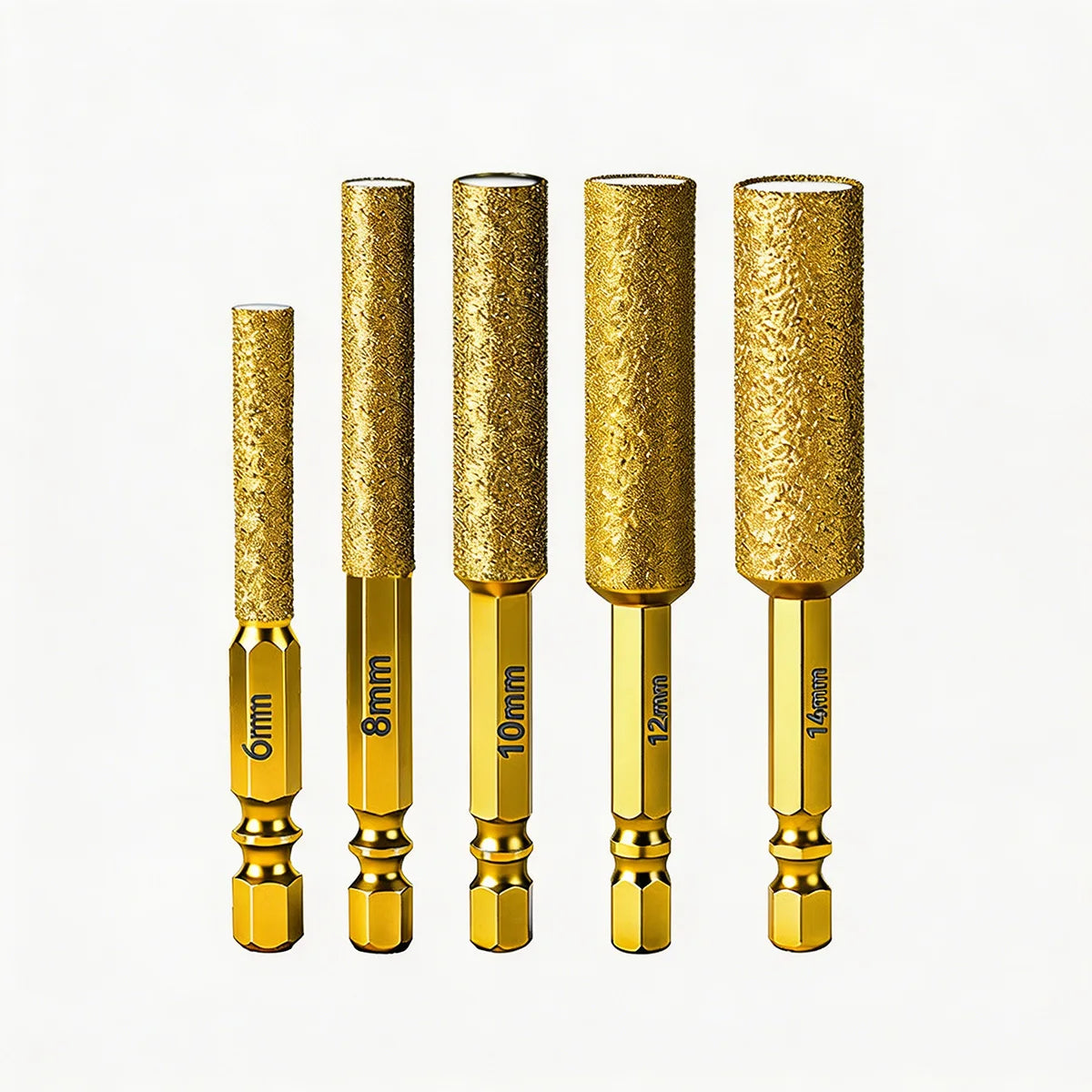 Brazed Diamond Core Bits Hex Shank Dry Drilling For Tile Marble Glass Grinding Hole Saw Edging Trimming Power Tool Accessories