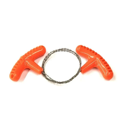 Portable Stainless Steel Wire Saw with Finger Handle Outdoor Camping Hiking Pocket Manual Cutting Chain Saws Survive Tool
