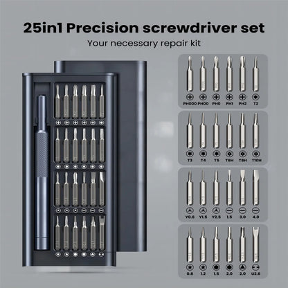 25-in-1 Small Precision Screwdriver Set, Professional Repair Tool Kit for Phone, Computer, Watch, Laptop, Ring Doorbell