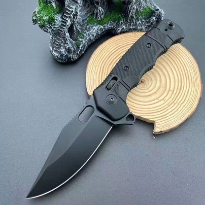 SEAL XR 8Cr13Mov Blade Outdoor Folding Knife Portable Camping Knives High Hardness Hiking Fishing Compact Knife Daily Utility Gear Wilderness Activities Essential Camping Climbing Portable Multitools Nylon Fiber Handle