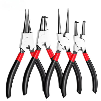 5-In Circlip Pliers, Needle Nose Pliers, Retaining Ring Pliers, for Removing Installing Puller Locking Rings Shafts
