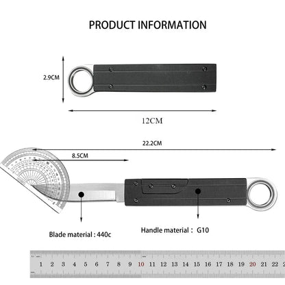 High Hardness Folding EDC Knife Lightweight Aluminum Handle All-Purpose Outdoor Tool for Camping Hunting Fishing Everyday Carry