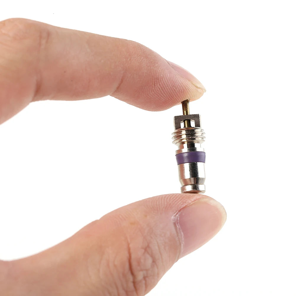 100-10pcs Copper R134a Car A/C Air Conditioning Valve Cores Automobile Universal Exterior Repair Components A/C Valve Cores