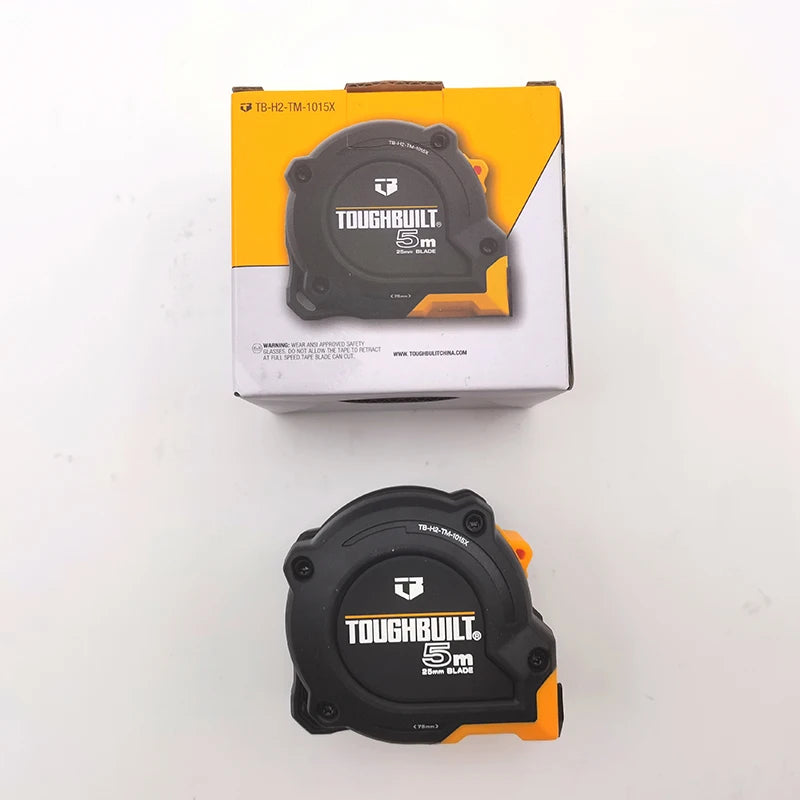 TOUGHBUILT Original Tape Measure 3/5/8/10M Nylon Coating Rugged Housing Ergonomic Grip Measuring Hand Tools