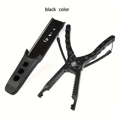 High-Index Plastic Fishing Pliers with Grip & Hook Removal Tool, Durable Catfish Gripper with Non-Slip Handle and Lanyard