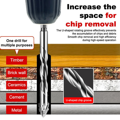 7pcs/sets Tungsten Steel Serrated Drilling Bit Set For Ceramic Plastic Tile Ceramic Glass Concrete