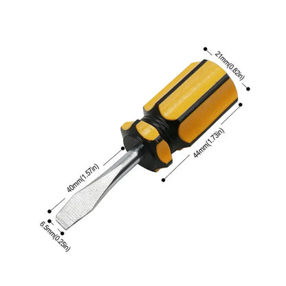 Useful Phillips/Slotted/Dual-purpose Without/with Magnetic Screwdriver Portable Mini Short Handle Hand Tool Fit Dismantle/Repair
