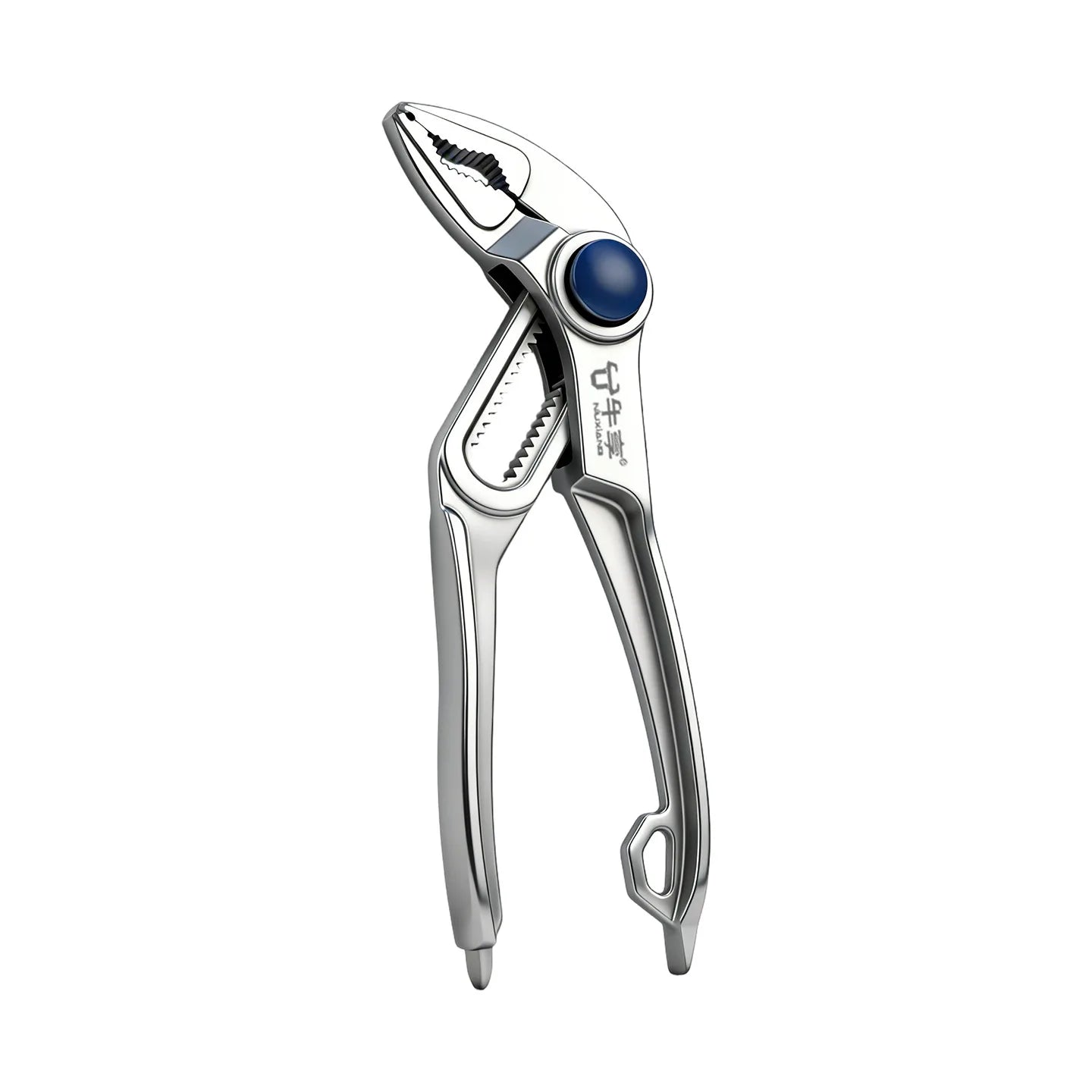 4 Inch Mini Groove Joint Pliers with Push Lock V Jaw Fast Adjustable for Tight Spaces Multi Surface Grip