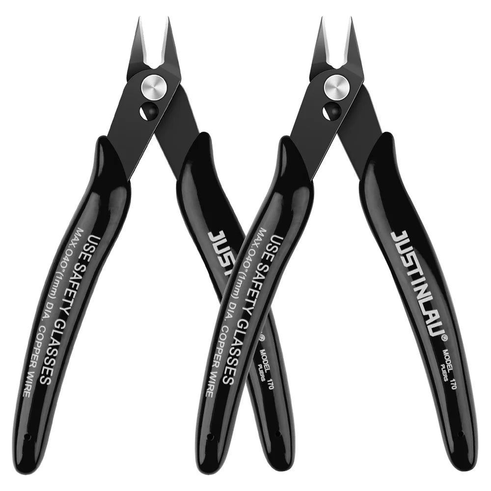 Mini Pointed Nose Pliers Model Pliers,1 Pair,Wire and Cable Cutter,Metal,Horizontal Pliers,Convenient, Durable and Reliable Tool