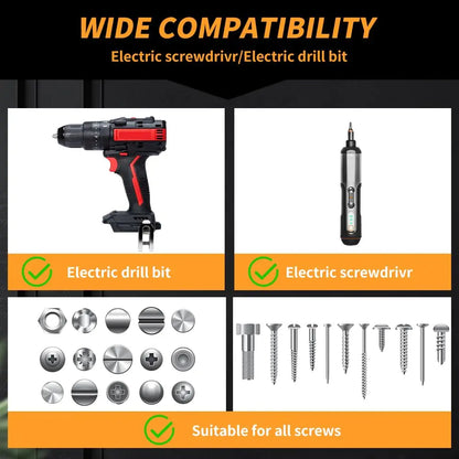 Rafford Screw Holder Drill Bit Phillips Anti-Drop Screwdriver Bit Fixing Clamp Set Suitable for Electric Drills, DIY Repair.