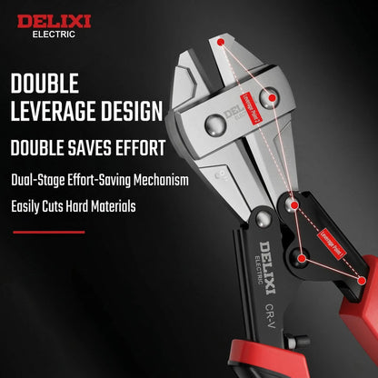 8 Inch Manual Bolt Cutters Multi-Function Wire Cutters for Electricians Steel Bar Iron Wire Cutting Pliers Hardware Tools
