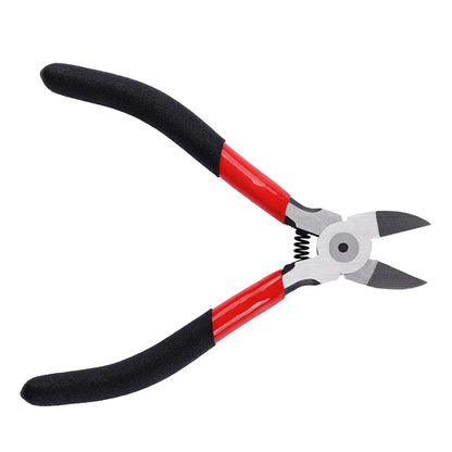 4 Types Pliers Set, Sprue Cutter Needle Nose Diagonal Cutter Combination Pliers for Wire Cutting Twisting Gripping DIY Repair