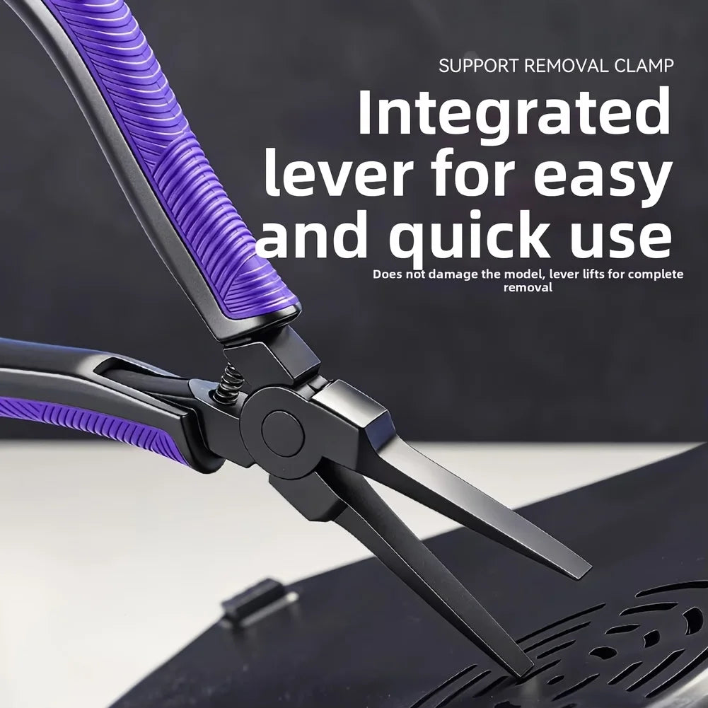 Ultralight CR-V Alloy Steel 3D Printing Support Removal Pliers with Ergonomic Comfort Grip and Flat Head Precision Cutting