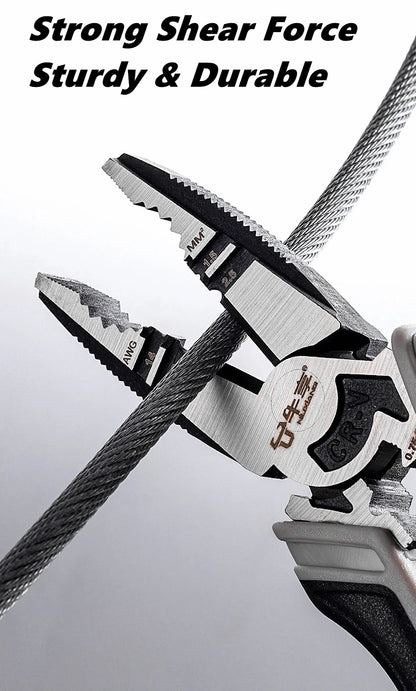 1PC Universal Multifunctional Pliers - Diagonal & Needle Nose Wire Cutters for Electrician Hardware Repair Tool