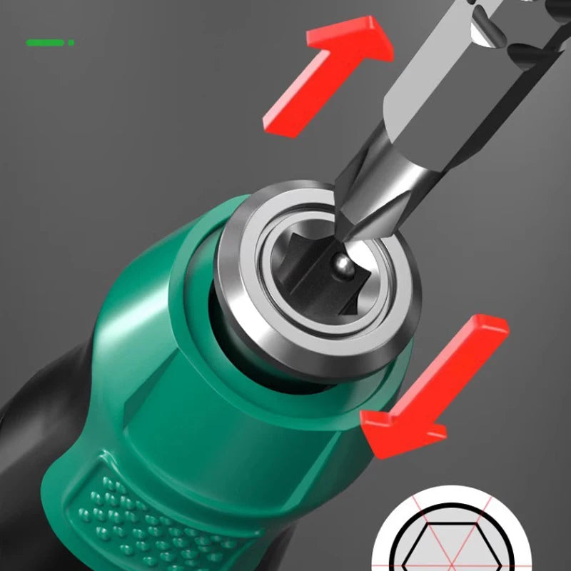 Double Head Telescopic Screwdriver Dual-purpose Slotted Phillips Nut Key SL PH Screw Driver Home Repair Maintenance Hand Tools