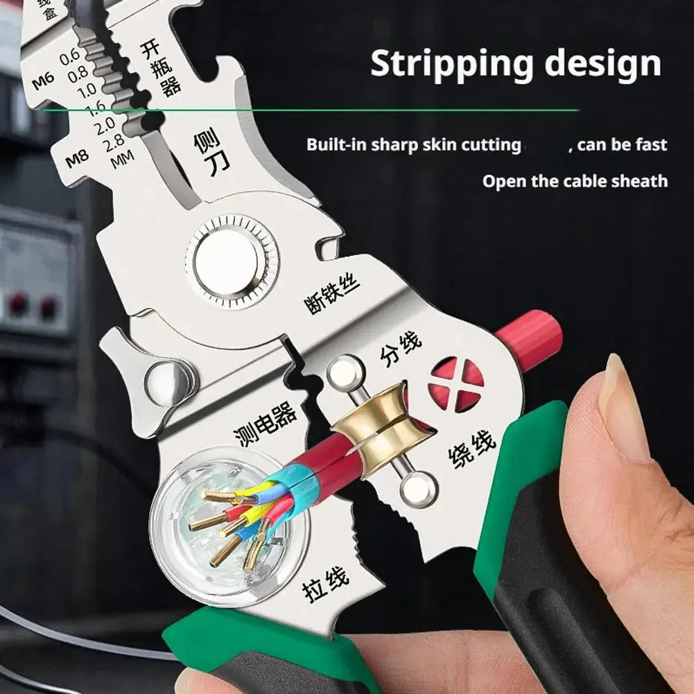 10-in-1 Multifunctional Wire Stripper Pliers