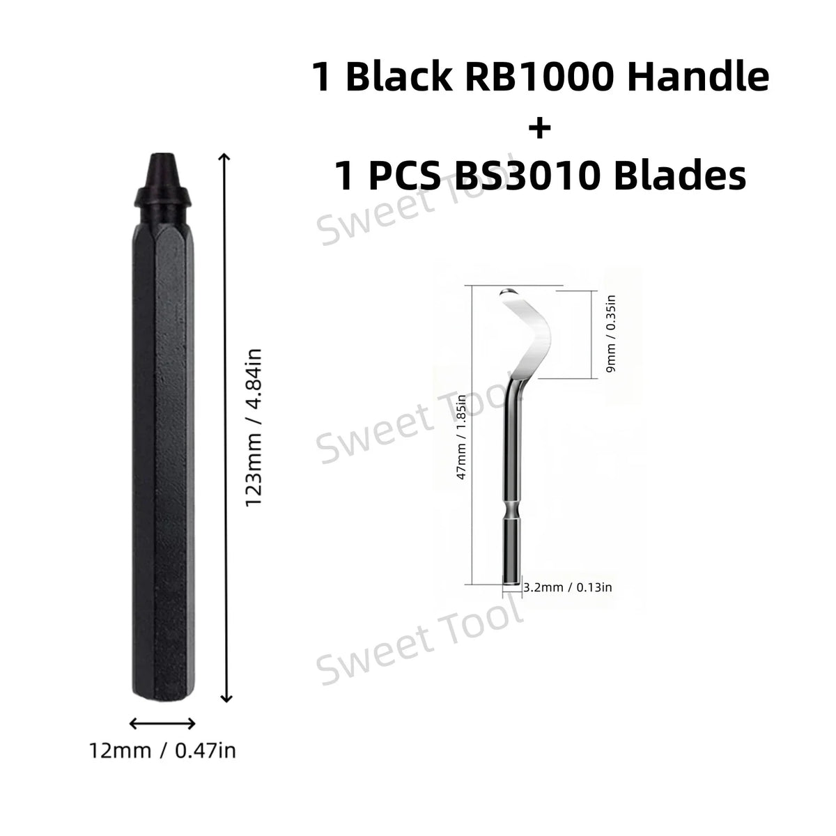 Deburring Tool Metal Handle with 1/10/11 Swivel Blades Burr Removal Reamer Tool for Plastic Metal Copper PVC Resin 3D Printing
