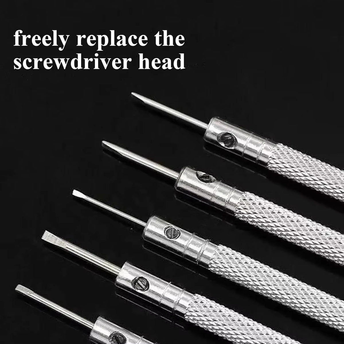 5 Pcs Precision Screwdriver Set for Watch Eyeglasses Jewelry Repair Waterproof Wear-Resistant Portable Hand Tools