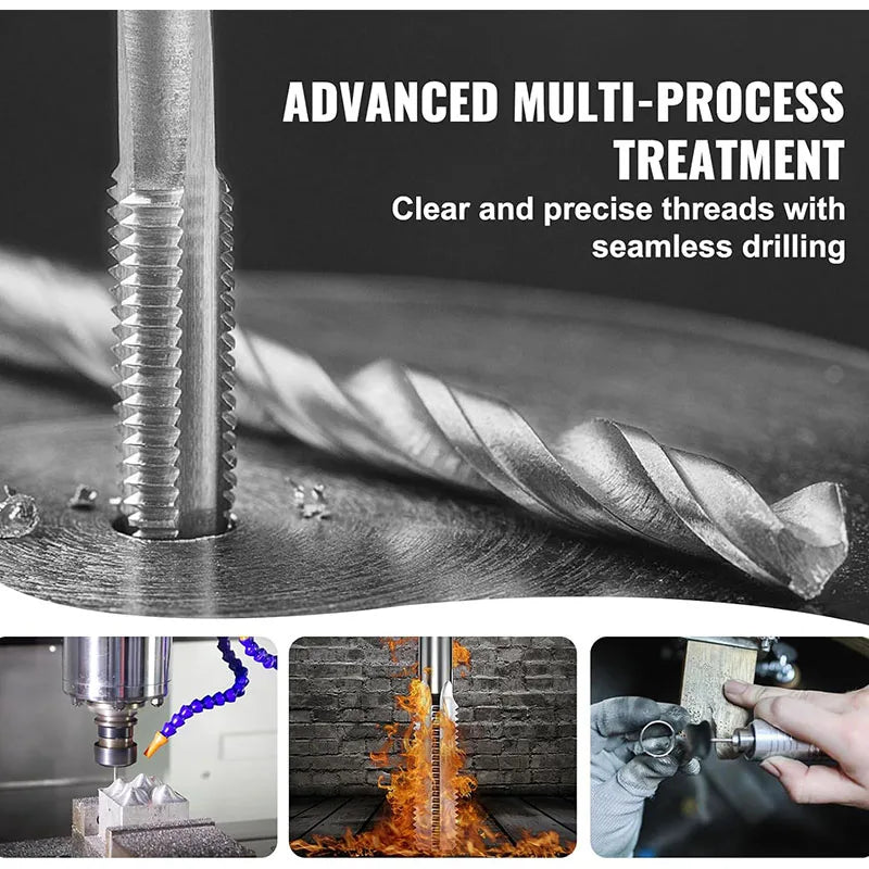 12/20/40 pcs Tap Die Kits Faucet and Mold Set Steel Wire Cone Mold Set for Cutting External & Internal Threads Hardware Tools
