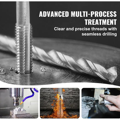 12/20/40 pcs Tap Die Kits Faucet and Mold Set Steel Wire Cone Mold Set for Cutting External & Internal Threads Hardware Tools