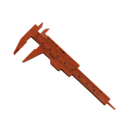 Plastic Portable Mini Sliding Vernier Caliper 0-80mm Double Scale Gauge Student Ruler Measure Tools Small Object Creative Gift