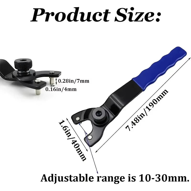 Adjustable Angle Grinder Wrench Electric Tool Set for Disassembly Repair Hub Axle Center - Tool Parts for Home & Garden