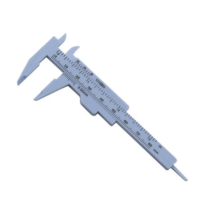 Plastic Portable Mini Sliding Vernier Caliper 0-80mm Double Scale Gauge Student Ruler Measure Tools Small Object Creative Gift