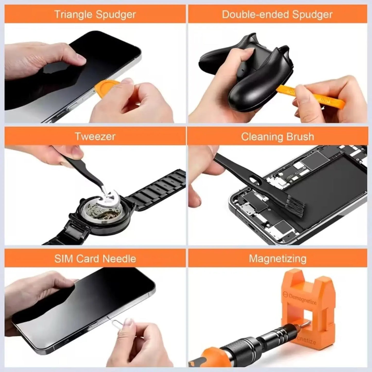 TINSOL 115in1 Precision Screwdriver Set, CRV Steel Bits W/ Torx Triwing Mini Repair Tool Kit for Electronics Laptop Phone Repair