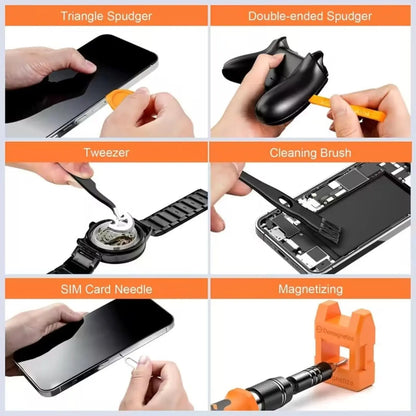 TINSOL 115in1 Precision Screwdriver Set, CRV Steel Bits W/ Torx Triwing Mini Repair Tool Kit for Electronics Laptop Phone Repair