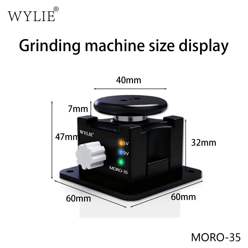WYLIE MORO-35 Magic Disc Polishing/Grinding Machine for Tweezers Blade Test Probes Repair Tool Metal Wood Jade Grinding Tool