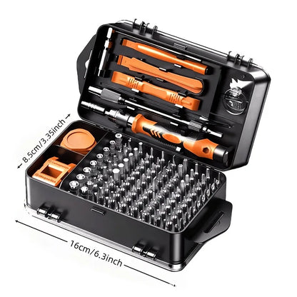 115‑in‑1 Precision Screwdriver Set Multi‑Purpose Repair Kit for Phone Computer Watch Electronics Disassembly with Storage Box