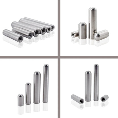 M3 M4 M5 M6 Dowel Inner Thread Screw Nut 304 Stainless Steel Single Round Head Cylindrical Pin Positioning Pin Hardware Fastener