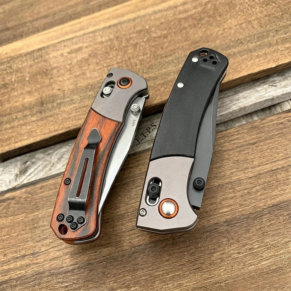 Pocket Knife BM 15080 Hunt Crooked River Folding Knife Point Blade Hunting Camping Outdoor Knives