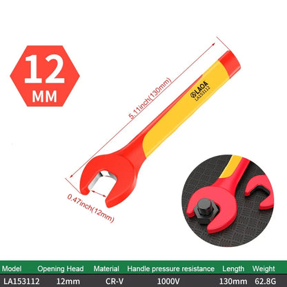 LAOA VDE Insulated Wrenches Multifunctional VDE Open-End Wrenches Manual Household Electrical Tools