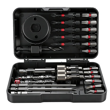 Screwdriver Drill Bit Set Strong Magnetic Hex Shank Mixed Bits For Impact Driver Electric Drill Wood Metal Repair With Case