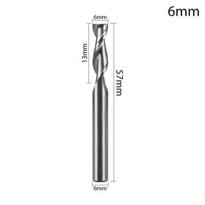1/5pcs Steel 1-12mm Machine Tool Wood-Cutter Tools Woodworking Drill Bits CNC Straight Shank Milling Cutters Mill Cutter